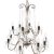 Chandelier w. 14 Globes – Chrome & Crystal