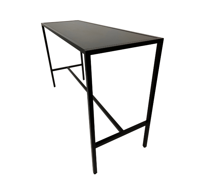 Cocktail Table – Rectangle Black with Black Top