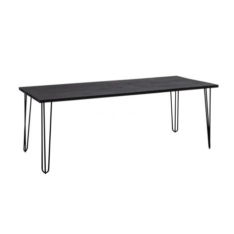 Dining Table – All black with hairpin legs