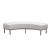 Ottoman – White Curved Bench