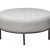 Ottoman –  White Round – Large