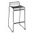 Wire Bar Stool – Low back, Black