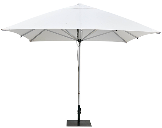 Market Umbrella – Metal Frame & White Canvas 3m x 3m