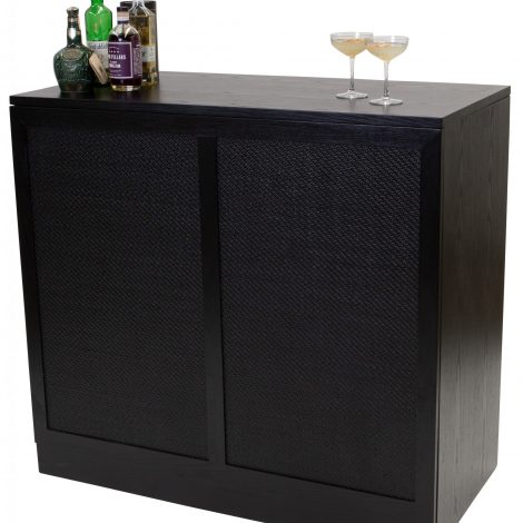 Bar, Black Rattan