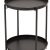 Side Table – Charcoal, Round, Metal, 2-Tier