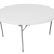 Round Table – Plastic, White (1.8m) Folding Legs