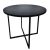 Side Table – Black, Round, Black Top