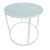 Side Table – White, Round with Frosted Glass Top