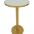 Cocktail Table – Luxe Haven – Round – Gold Frame – White Top