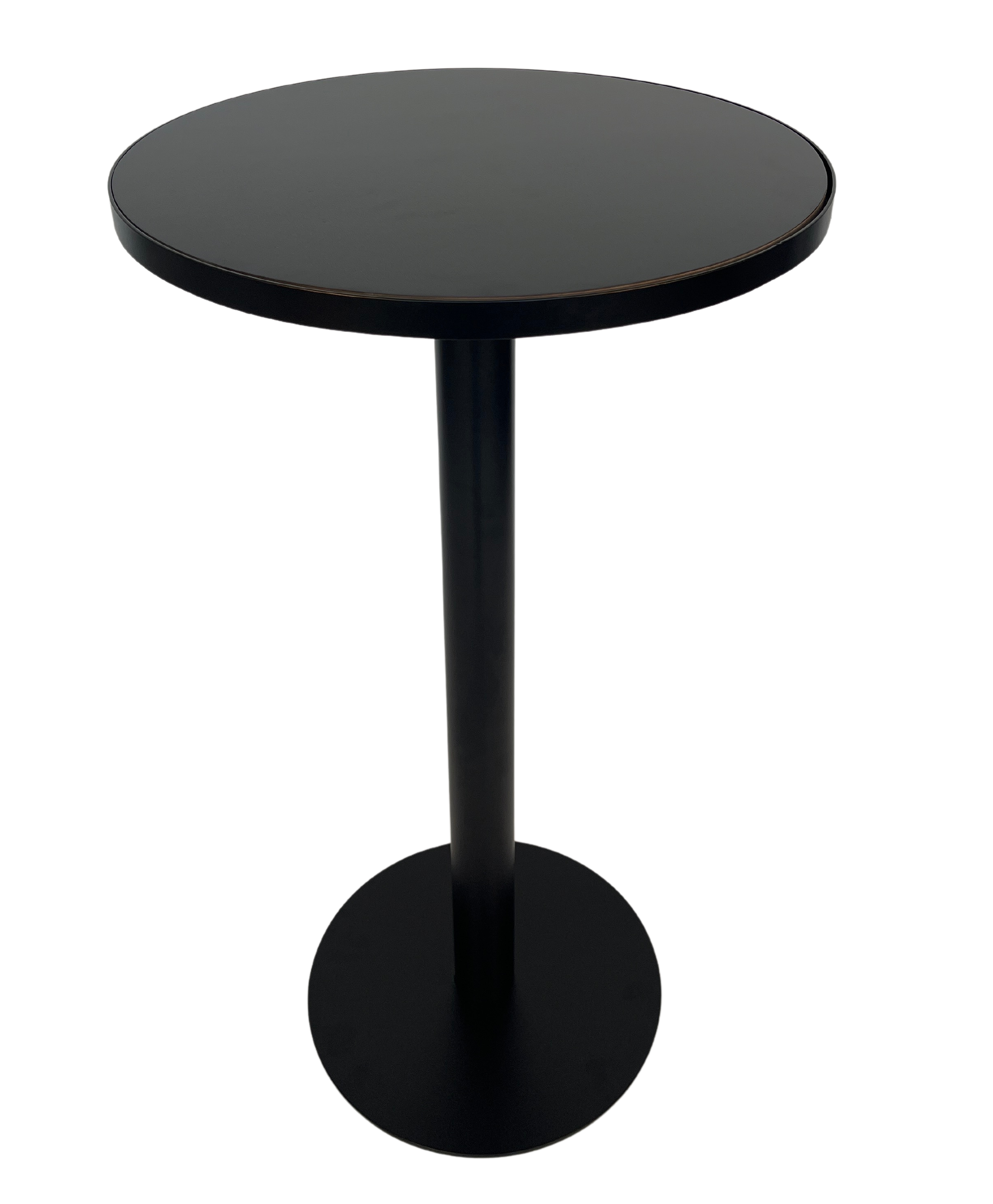 Cocktail Table – Luxe Haven – Round – Black Frame – Black Top