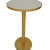 Cocktail Table – Luxe Haven – Round – Gold Frame – White Ash Top