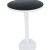 Cocktail Table – Luxe Haven – Round – White Frame – Black Top