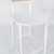 White Timber Bar Stool – Natural Rattan Back