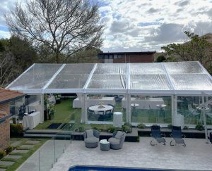 10m x 15m clear roof